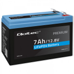 LiFePO4 liitium-raudfosfaat aku | 12.8V | 7Ah | 89.6Wh | BMS | Qoltec