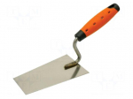 Trowel | trapezoidal | 140mm | stainless steel | Handle material: 2K
