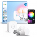 Philips Hue E WCA 806 A60 E27 2 spuldzes + Bridge 929004235409 8721103103635