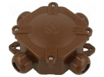 Enclosure: junction box | X: 80mm | Y: 80mm | Z: 45mm | wall mount | IP67