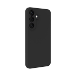 Back panel cover Evelatus Samsung Galaxy S25 FE Premium Magnetic Soft Touch Silicone Case Black