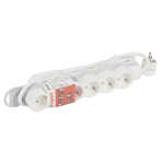 Multi-outlet extension - 6x2P+E - 5 m cord