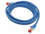 Patch cord | S/FTP | Cat: 6 | RJ45 plug,both sides | stranded | Cu | 3m