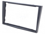 Radio mounting frame | Opel | 2 DIN | steely-grey