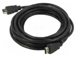 Cable | HDMI plug,both sides | High Speed + Ethernet | 5m | black