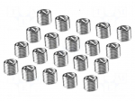 Threaded insert | steel | M6 | for thread repair | 20pcs.