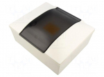 Enclosure: for modular components | IP40 | plaster embedded | white