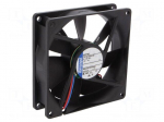Fan: DC | axial | 92x92x25mm | 61m3/h | 23dBA | ball bearing | 1950rpm