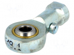 Ball joint | 5mm | Thread: M5 | Mat: steel | Pitch: 0,8 | Plating: zinc