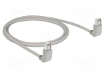 Patch cord | SF/UTP | Cat 5e | RJ45 up angled plug,both sides | Cu