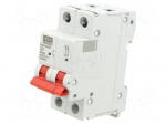 Circuit breaker | 230/400VAC | Inom: 32A | Poles: 2 | Charact: C | 6kA