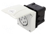 Connector: AC supply 3-phase | socket | female | 16A | 400VAC | IP44