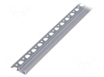 Profiles for LED modules | 1m | UNI-TILE12 | aluminium | angular
