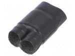 Cable breakout | glued | black | elastomer | -75&divide;150&deg;C | No.of term: 2