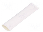 Heat shrink sleeve | thin walled | 3: 1 | 12mm | L: 30m | white