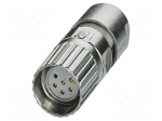 Connector: M23 | plug | PIN: 6 | crimped | straight | M23 PRO | 20A | 300V