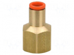 Push-in fitting | threaded,straight | Rc 1/4" | inside | -1&divide;10bar