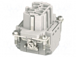 Connector: HDC | contact insert | female | PIN: 6 | 16A | 500V | HEAVYCON
