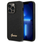 Guess GUHCP14LHGGSHK Glitter Script Hardcase for iPhone 14 Pro 6,1" / black