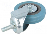 Transport wheel | &Oslash;: 100mm | W: 25mm | H: 130mm | torsional,with lever