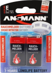 Ansmann battery smoke detector - Alkaline 9V EBlock, Blister