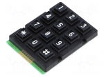 Keypad: plastic | No.of butt: 12 | none | plastic | 200m&Omega; | 1.5N | 20mA
