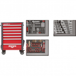 Gedore red tool trolley WINGMAN (red, incl. 129 tools)