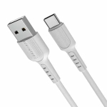 Borofone X16 datu pārraides un uzlādes vads | USB-C | 12W | 1m | balts