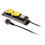 Elektrimaterjalid // Elektri laiendid, Pikendusjuhtmete, hajutuste ja UK ja USA adapterite komplekt // Przedłużacz warsztatowy 2x230v ip44 h05rr-f 3g1,5 5m