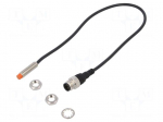Sensor: inductive | Output conf: PNP / NO | 0&divide;2mm | 10&divide;30VDC | M8 | IP67