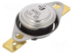 Sensor: thermostat | Output conf: SPST-NC | 120&deg;C | 16A | 250VAC | &plusmn;5&deg;C