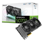 PNY RTX5070 TI kolmekordse jahutusega graafikakaart 16GB GDDR7 3xGP,1xHDMI