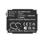 280mAh Replacement Battery for Apple Watch Series S7 41mm, A2475, A2473, A2476, A2663