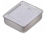 Enclosure: shielding | X: 44mm | Y: 50mm | Z: 17mm | steel | Series: MICRO