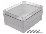 Enclosure: multipurpose | X: 270mm | Y: 340mm | Z: 165mm | INDUSTRIAL