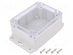 Enclosure: multipurpose | X: 90mm | Y: 115mm | Z: 55mm | polycarbonate
