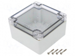 Enclosure: multipurpose | X: 105mm | Y: 105mm | Z: 60mm | ZP | light grey