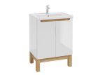 Valamukapp  DEFTRANS Space ja valamu 60cm valge/tamm