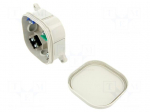 Enclosure: junction box | X: 92mm | Y: 92mm | Z: 44mm | wall mount | ABS