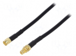 Cable | 50&Omega; | 3m | SMA socket,SMA plug,reverse | black