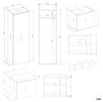 HAGA IV 3SZ1W Wardrobe &ndash; Artisan Oak
