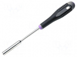 Screwdriver | hex socket | Blade length: 125mm | Overall len: 247mm