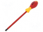 Screwdriver | insulated | slot | 8,0x1,6mm | Blade length: 175mm