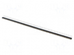 Socket | pin strips | female | PIN: 64 | turned contacts | angled 90&deg;