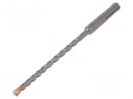 Drill bit | for concrete | &Oslash;: 6mm | L: 160mm | metal | cemented carbide