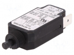 Circuit breaker | Urated: 240VAC | 48VDC | 0.5A | SPST | Poles: 1 | screw
