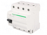 RCD breaker | Inom: 40A | Ires: 30mA | Poles: 4 | 400V | Mounting: DIN