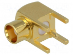 Socket | MCX | female | angled 90&deg; | 50&Omega; | THT | teflon | gold-plated