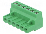 Pluggable terminal block | Contacts ph: 5.08mm | ways: 6 | straight