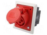 Connector: AC supply 3-phase | socket | female | 16A | 400VAC | PIN: 4